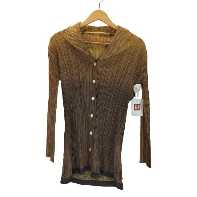 PLEATS PLEASE ISSEY MIYAKE(プリーツプリーズイッセイミヤケ) Gradation Color Pleats Blouse グラデーション カラー プリーツ ブラウス カットソー レディース 【中古】【ブランド古着バズストア】