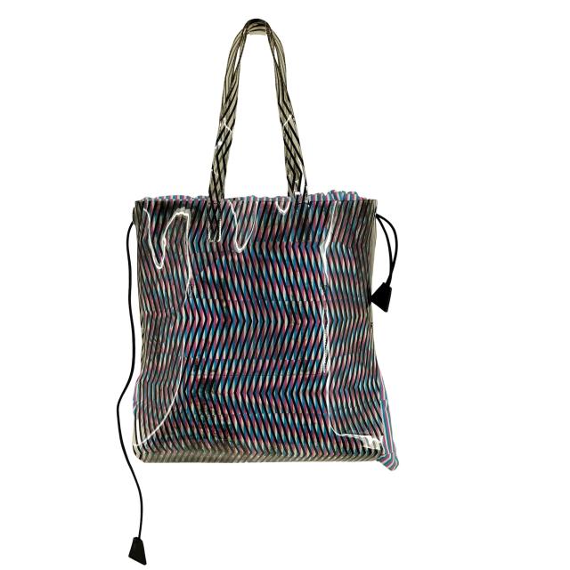 PLEATS PLEASE ISSEY MIYAKE(プリーツプリーズイッセイミヤケ) MOIRE BAG モアレトートバッグ レディース 表記無 【中古】【ブランド古着バズストア】