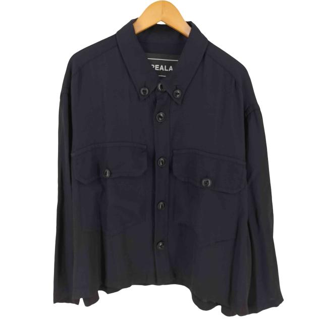 ANREALAGE(アンリアレイジ) レーヨン CPO 長袖 BDシャツ メンズ S【中古】【ブランド古着バズストア】
