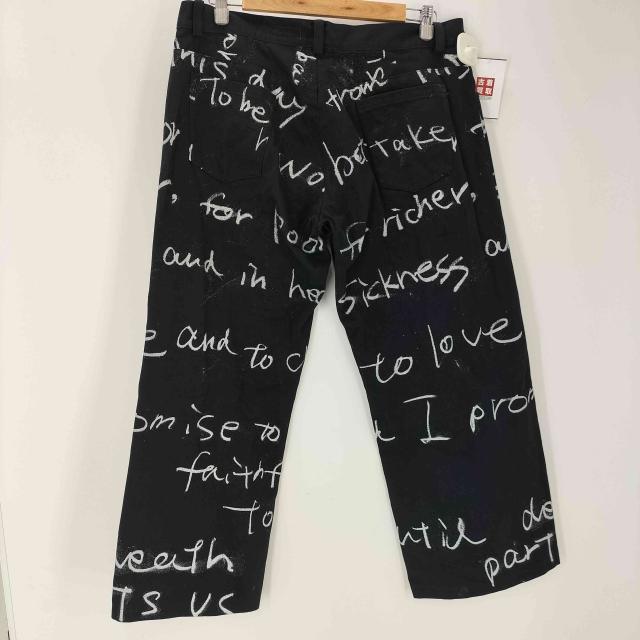 Ys Red Label(ワイズレッドレーベル) メッセージプリント ワイドパンツ