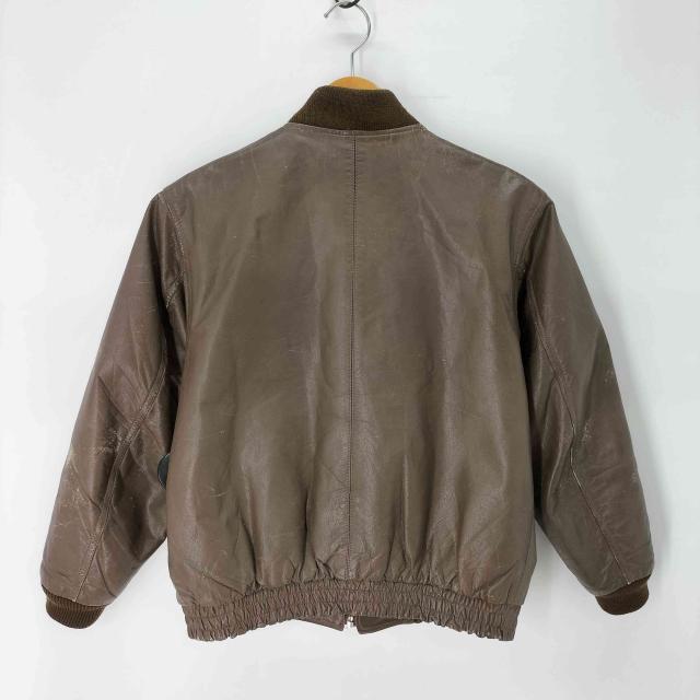 USED古着(ユーズドフルギ) CASUAL LEATHER 牛革 レザーブルゾンジャケット メンズ import：M 【中古】【ブランド古着バズストア】_1