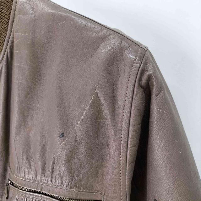 USED古着(ユーズドフルギ) CASUAL LEATHER 牛革 レザーブルゾンジャケット メンズ import：M 【中古】【ブランド古着バズストア】_3