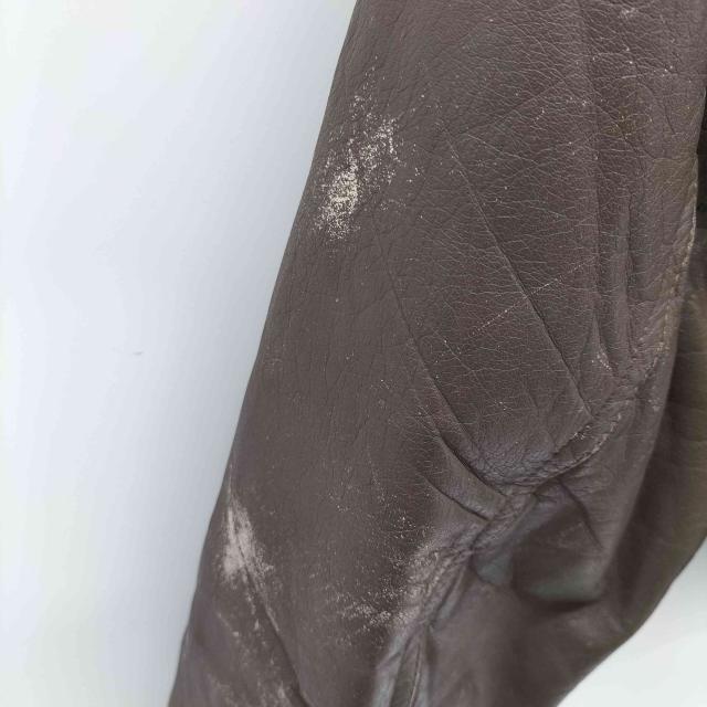 USED古着(ユーズドフルギ) CASUAL LEATHER 牛革 レザーブルゾンジャケット メンズ import：M 【中古】【ブランド古着バズストア】_4