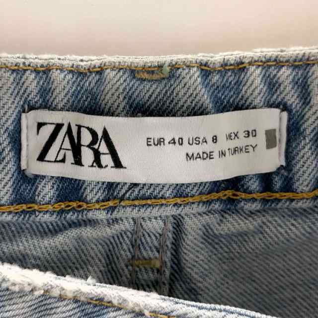 ZARA(ザラ) MID-RISE CARROT FIT TRF デニムパンツ レディース 40