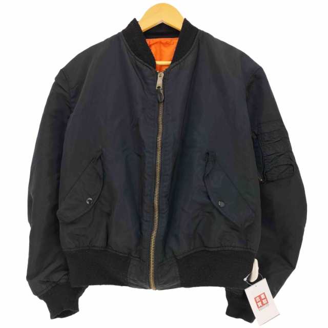 ALPHA INDUSTRIES(アルファインダストリーズ) 80s USA製 MA-1 フライトジャケット メンズ import：XL 【中古】【ブランド古着バズストア】の通販は