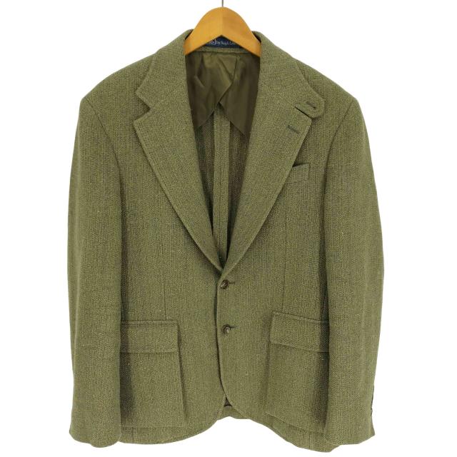 Polo by RALPH LAUREN(ポロバイラルフローレン) RL67 テクスチャード ツイード ジャケット メンズ US：38 【中古】【ブランド古着バズストア】