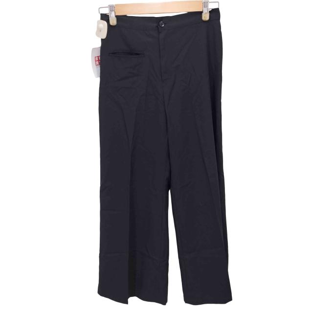 Ys(ワイズ) 100番 ウールギャバジン ワイド ストレートスラックス レディース JPN：1 【中古】【ブランド古着バズストア】