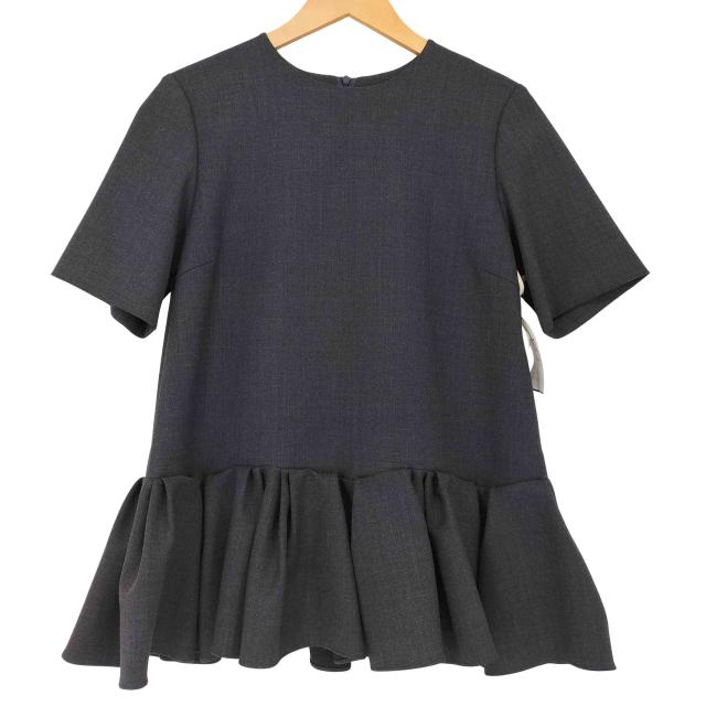 23区(ニジュウサンク) R ウールダブルクロス ラッフル ブラウス レディース DE：38 【中古】【ブランド古着バズストア】