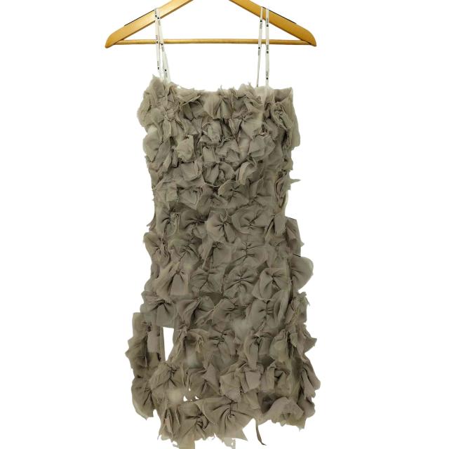 TADASHI SHOJI(タダシショウジ) USA製 シルク100 フリル ドレス キャミワンピース レディース JPN：2 【中古】【ブランド古着バズストア】