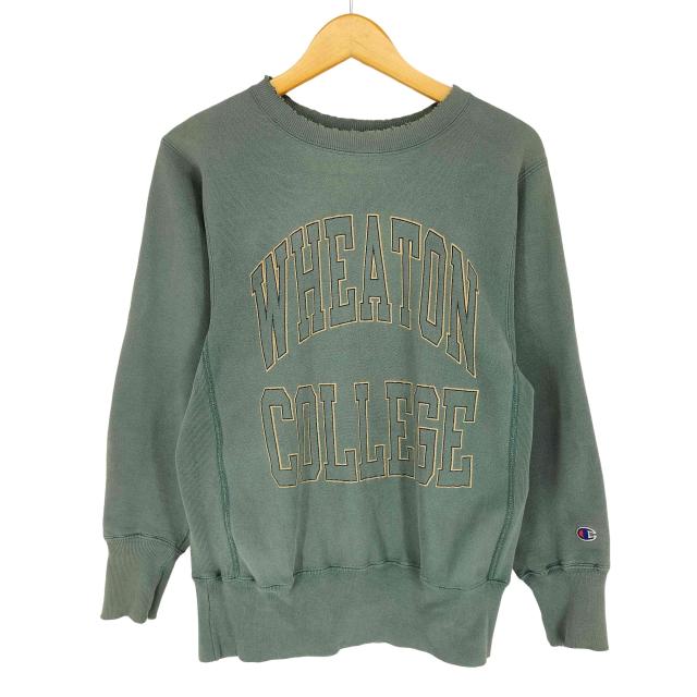 Champion(チャンピオン) 90s REVERSE WEAVE WHEATON COLLEGE 二段 クルーネックスウェット メンズ M【中古】【ブランド古着バズストア】