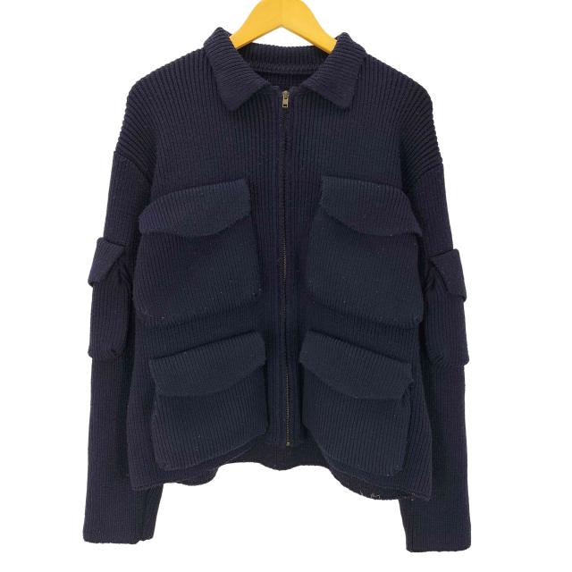 USED古着(ユーズドフルギ) {{ISA BOULDER}} STRIPE CHUNKY JACKET ストライプ チャンキー ジャケット メンズ import：M 【中古】【ブランド古着バズストア】 26,040円