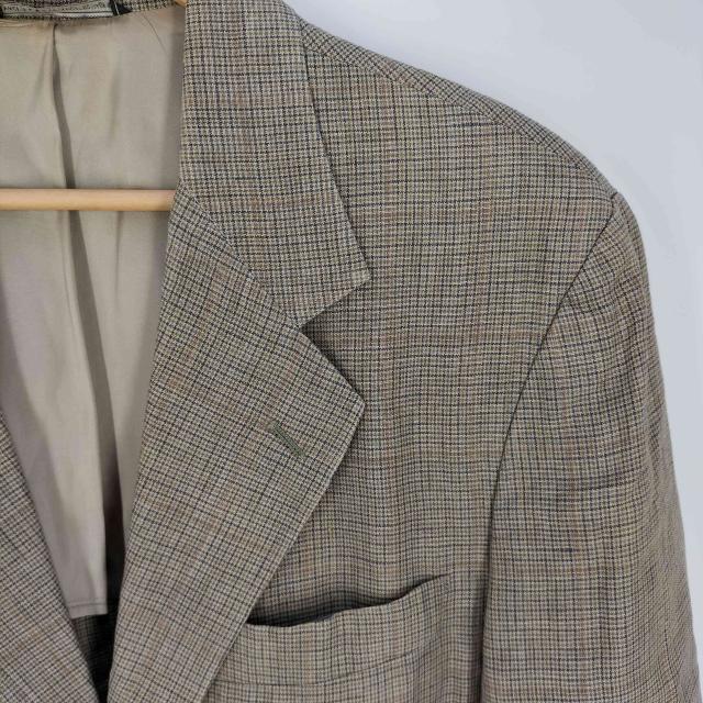 BANANA REPUBLIC(バナナリパブリック) 90S USA製 IMPORT FABRIC グレンチェック リネンテーラードジャケット メンズ 40R【中古】【ブランド古着バズストア】_3