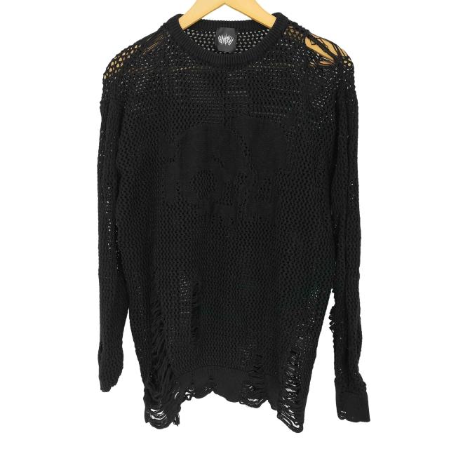 USED古着(ユーズドフルギ) gamchu 2頭NEET Knit  ダメージ加工ニット メンズ FREE 【中古】【ブランド古着バズストア】