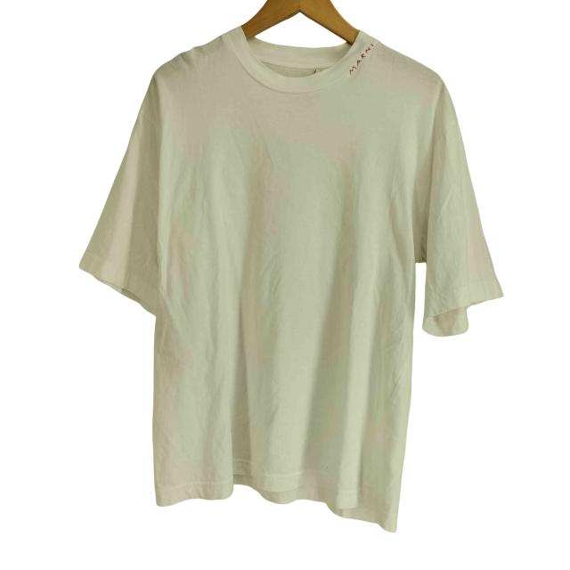 MARNI(マルニ) 24AW オーガニック ジャージーコットン製 クルーネック 半袖 Tシャツ メンズ EUR：44 【中古】【ブランド古着バズストア】