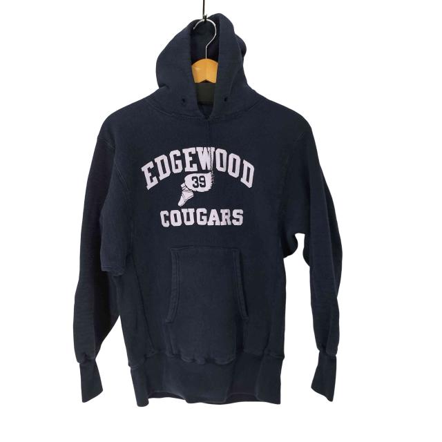 Champion(チャンピオン) USA製 単色タグ ウイングフット EDGEWOOD COUGARS リバースウィーブ パール メンズ import：M 【中古】【ブランド古着バズストア】