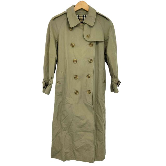 BURBERRY LONDON(バーバリーロンドン) イングランド製 裏地チェック トレンチコート  レディース 表記無 【中古】【ブランド古着バズストア】