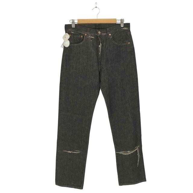 Levis(リーバイス) 00S ボタン裏359 501先染めジップフライ ブラックデニムパンツ メンズ  W34L34【中古】【ブランド古着バズストア】