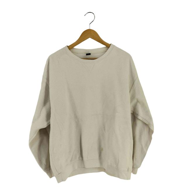 LANDS END(ランズエンド) 90S USA製 前V 鹿の子スウェット メンズ import：XL 【中古】【ブランド古着バズストア】