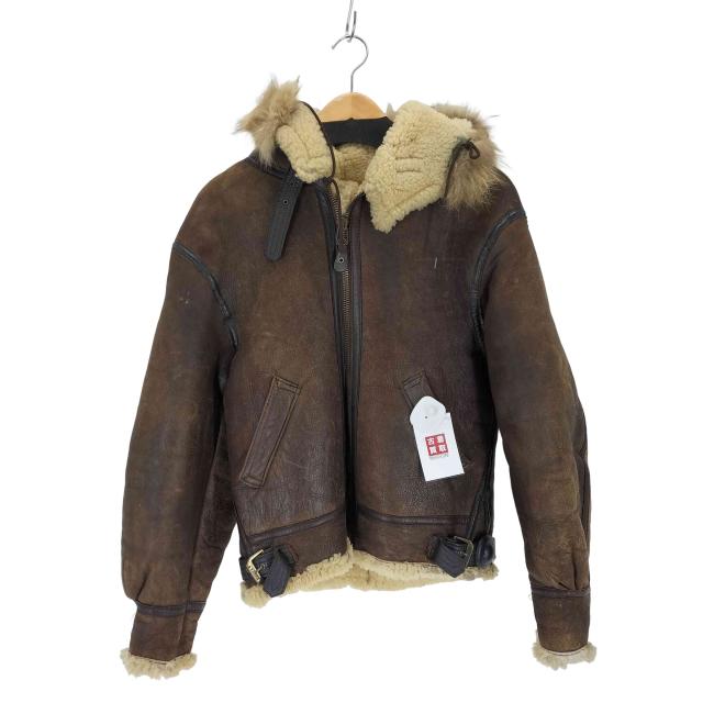 AVIREX(アヴィレックス) USA製 TYPE B-3 ボンネット付き添い人ムートンフライトジャケット メンズ US：34 【中古】【ブランド名古着バズストア】