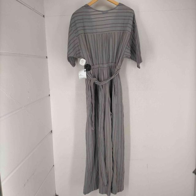 Velnica(ヴェルニカ) 刺繍ストライプオールインワン domestic  