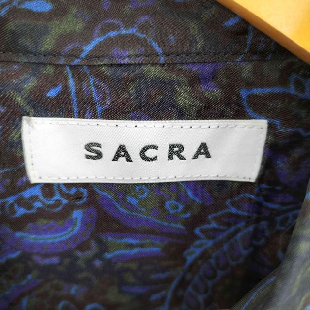 SACRA(サクラ) レーヨン ペイズリー プリント シャツ レディース 表記無 【中古】【ブランド古着バズストア】 SACRA(サクラ) レーヨン ペイズリー プリント シャツ レディース 表記