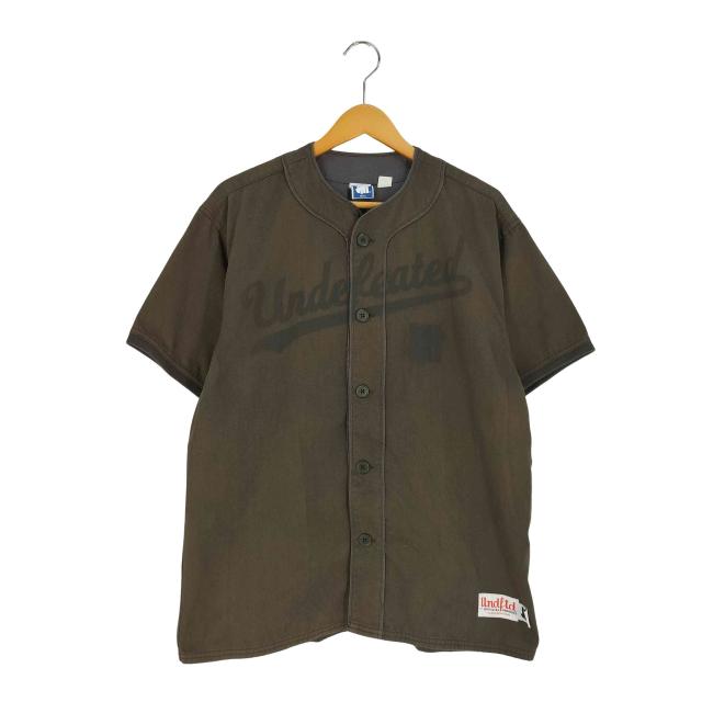 UNDEFEATED(アンディフィーテッド) WASHED TWILL BASEBALL JERSEY メンズ  S【中古】【ブランド古着バズストア】の通販は 6,921円