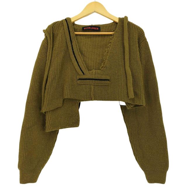 OTTOLINGER(オットリンガー) クロップド ニットパーカー  レディース import：S 【中古】【ブランド古着バズストア】