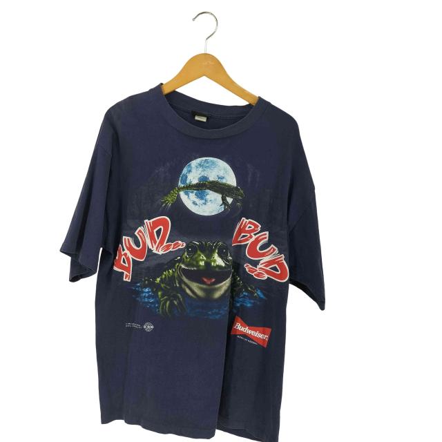 USED古着(ユーズドフルギ) コピーライト1995 USA製 企業 Frog Print 両面プリントTシャツ メンズ import：XL 【中古】【ブランド古着バズストア】