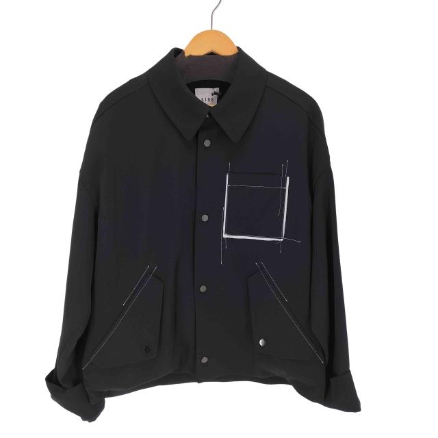 Sise(シセ) ステッチングブルゾン メンズ JPN：1 【中古】【ブランド古着バズストア】