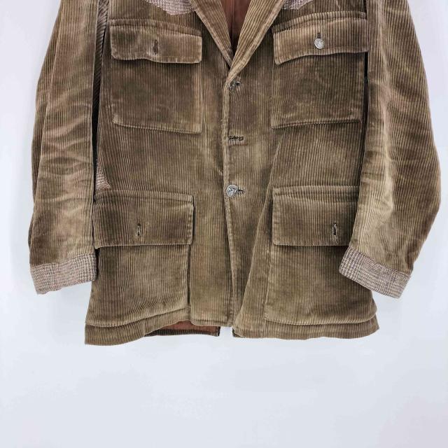 USED古着(ユーズドフルギ) 40s〜50s ユーロ 動物ボタン コーデュロイ ハンティングジャケット レディース 表記無 【中古】【ブランド古着バズストア】_4