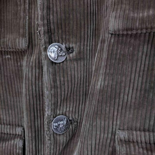 USED古着(ユーズドフルギ) 40s〜50s ユーロ 動物ボタン コーデュロイ