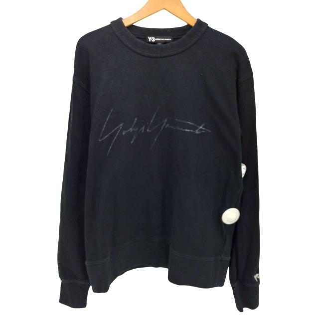 Y-3(ワイスリー) 20SS DISTRESSED SIGNATURE CREW SWEATSHIRT メンズ JPN：S 【中古】【ブランド古着バズストア】