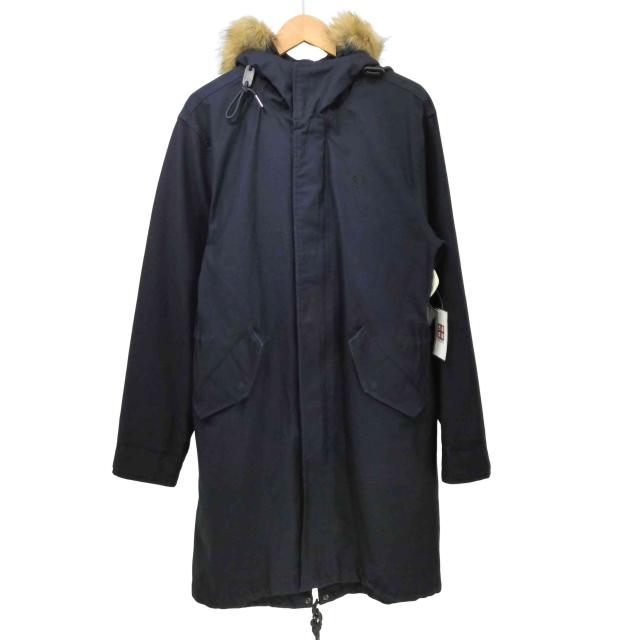 FRED PERRY(フレッドペリー) ZIP IN LINER PARKA ファー モッズコート メンズ import：XS 【中古】【ブランド古着バズストア】 7,021円