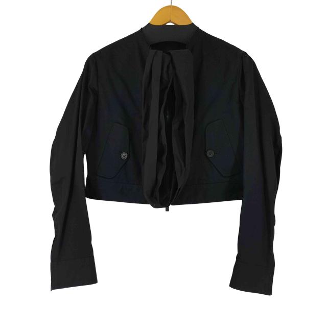 Yohji Yamamoto(ヨウジヤマモト) collections 24SS ノーカラージップアップショートジャケット レディース JPN：1 【中古】【ブランド古着バズストア】