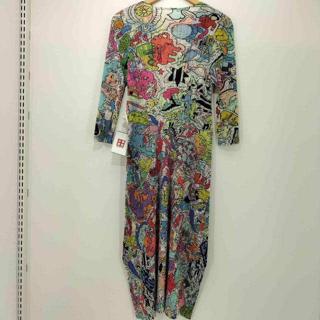 USED古着(ユーズドフルギ) 総柄 プリーツ マキシワンピース レディース