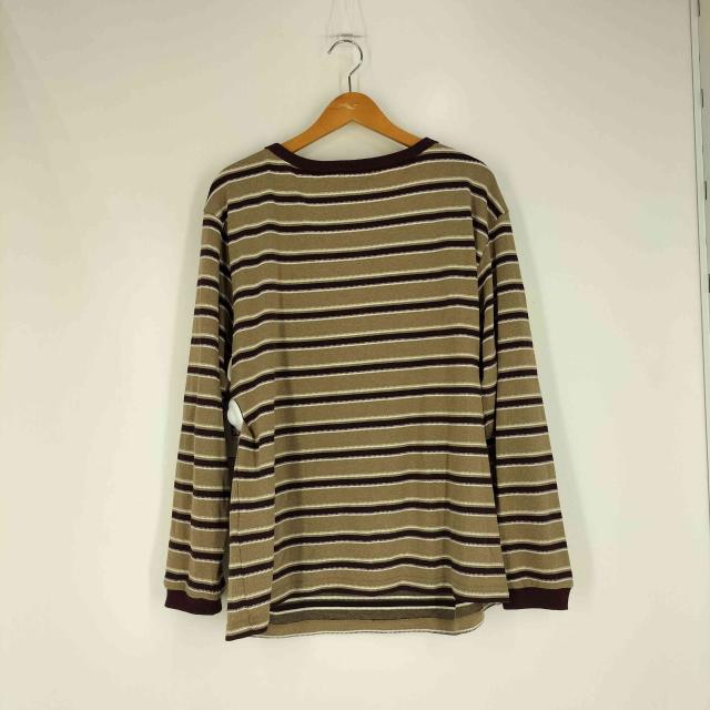 USED古着(ユーズドフルギ) {{Anomalies Department}} SLANTED SHOULDER STRIPED LONG SLEEVE T-SHIRT レディース import：XS 【中古】【ブランド古着バズストア】_1