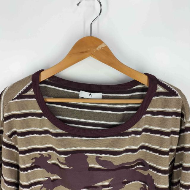 USED古着(ユーズドフルギ) {{Anomalies Department}} SLANTED SHOULDER STRIPED LONG SLEEVE T-SHIRT レディース import：XS 【中古】【ブランド古着バズストア】_2