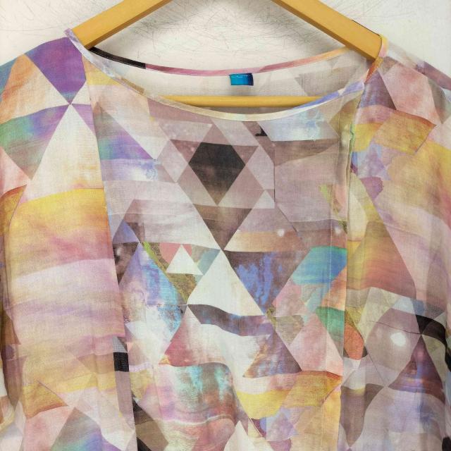 Paul Smith(ポールスミス) 幾何学模様 シアーワンピース レディース 