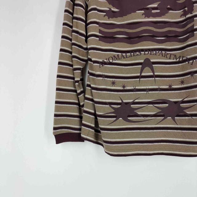 USED古着(ユーズドフルギ) {{Anomalies Department}} SLANTED SHOULDER STRIPED LONG SLEEVE T-SHIRT レディース import：XS 【中古】【ブランド古着バズストア】_4