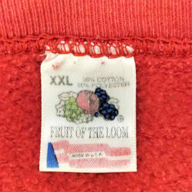 FRUIT OF THE LOOM(フルーツオブザルーム) 90S MADE IN USA キャラクター刺繍スウェット メンズ import：XXL  【中古】【ブランド古着バズストア】の通販はau PAY マーケット - ブランド古着のBAZZSTORE(バズストア) | au PAY  マーケット－通販サイト