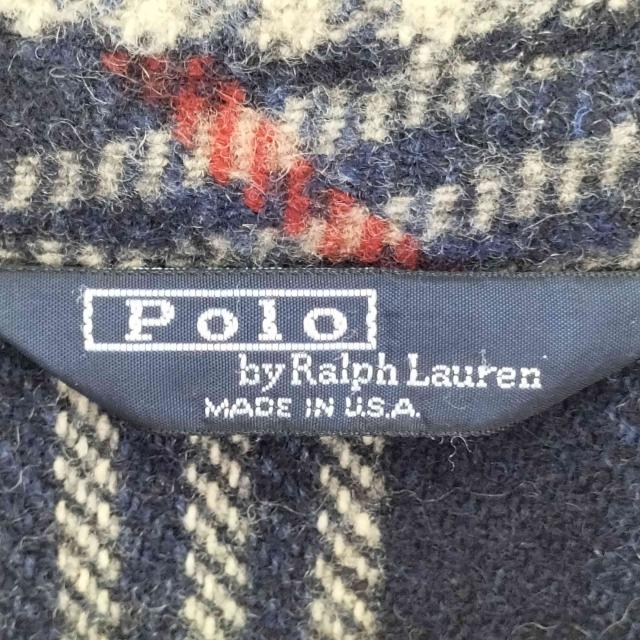 Polo by RALPH LAUREN(ポロバイラルフローレン) 80s USA製 ウールナイロン混紡 マッキーノジャケット メンズ JPN：XL 【中古】【ブランド古着バズストア】 Polo by RALPH LAUREN(ポロバイラルフローレン) 80s USA製 ウール