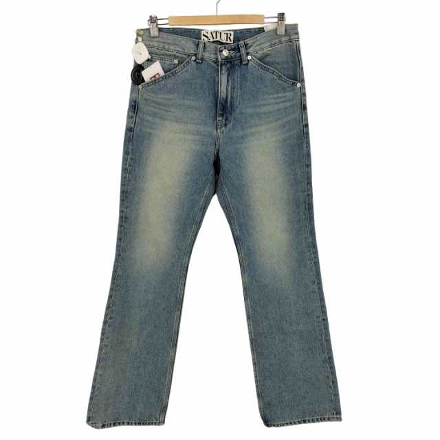 USED古着(ユーズドフルギ) satur Washed Straight Denim Pants Blue レディース 表記無 【中古】【ブランド古着バズストア】