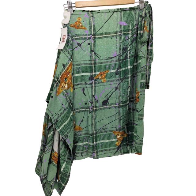 Vivienne Westwood レッドレーベル 変形 デニムスカート オーブ Vivienne Westwood レッドレーベル 変形 デニムスカート オーブ