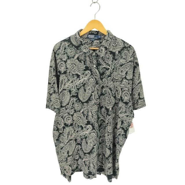 Polo by RALPH LAUREN(ポロバイラルフローレン) 90S コットン ペイズリー ポロシャツ ビッグサイズ メンズ import：XXL 【中古】【ブランド古着バズストア】