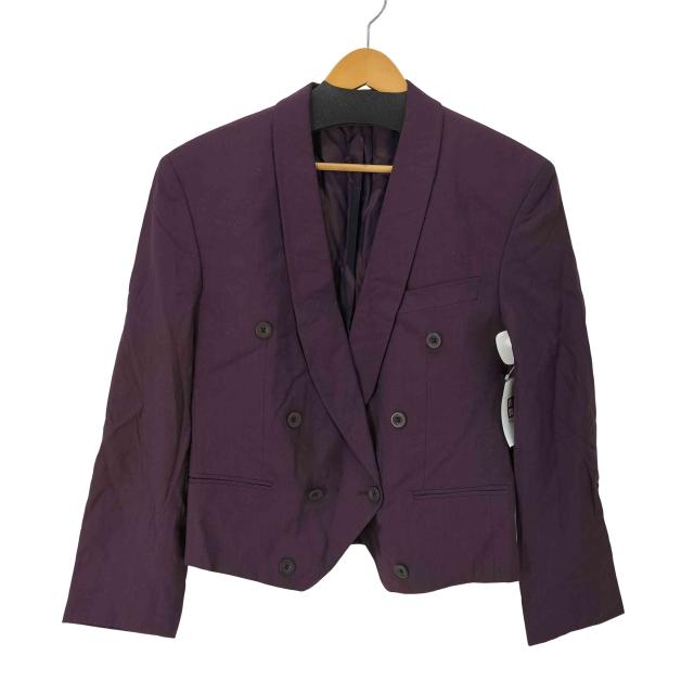 USED古着(ユーズドフルギ) クロップド ダブルブレストジャケット 短丈 メンズ 表記無 【中古】【ブランド古着バズストア】