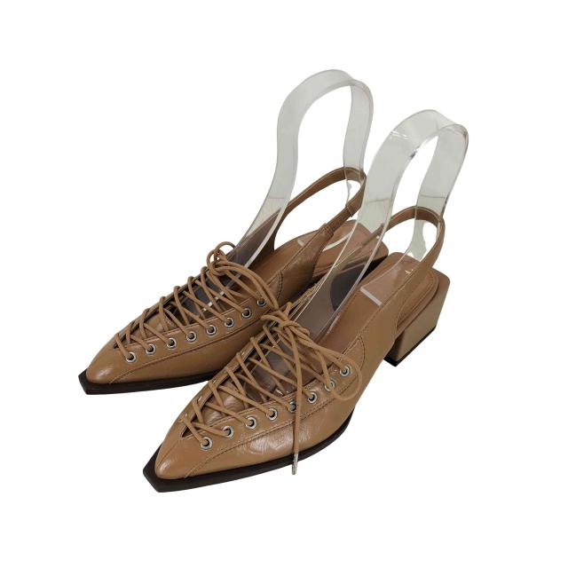 moussy(マウジー) POINTED LACE UP ミュール レディース M【中古】【ブランド古着バズストア】