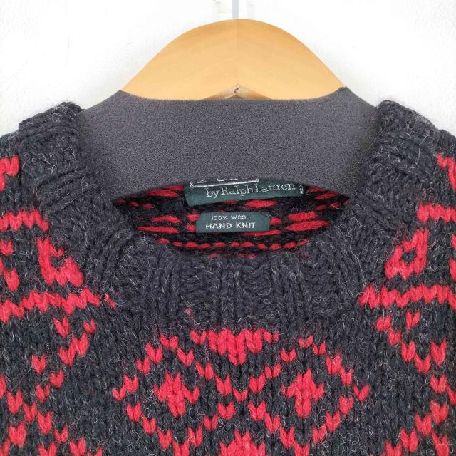 【美品】ポロバイラルフローレン　ニット　HAND KNIT　ノルディック　L Polo by RALPH LAUREN(ポロバイラルフローレン) 80s HAND KNIT