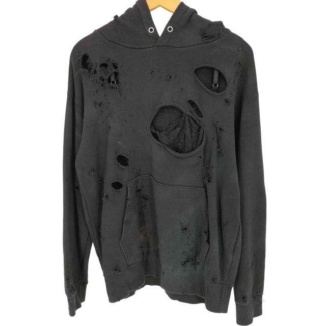 USED古着(ユーズドフルギ) EMARY 23aw ダメージ加工 プルオーバーパーカー メンズ FREE 【中古】【ブランド古着バズストア】