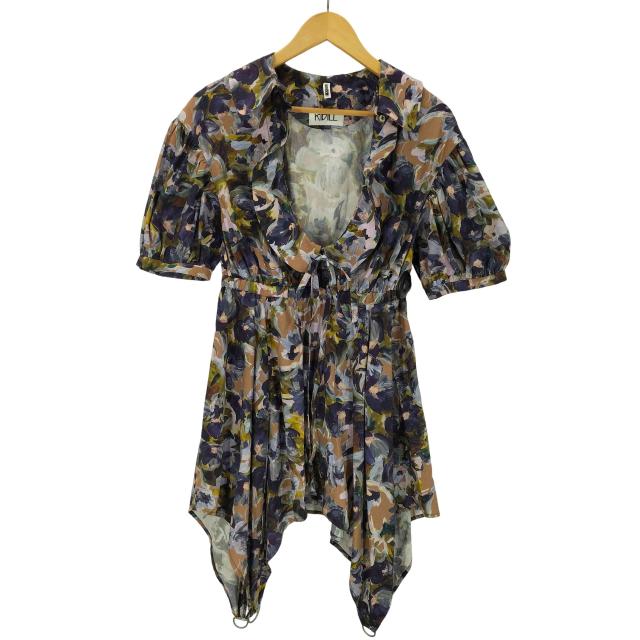 KIDILL(キディル) 24SS HERESIE CHILDREN期 DRESS COLLABORATION WITH EMARY DEVEAUX FLOWER コラボ 総柄 ドレス ワンピース レディース FRE【中古】【ブランド古着バズストア】