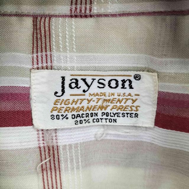 USED古着(ユーズドフルギ) JAYSON 70S MADE IN USA ボックス チェックシャツ メンズ 表記無 【中古】【ブランド古着バズストア】_5